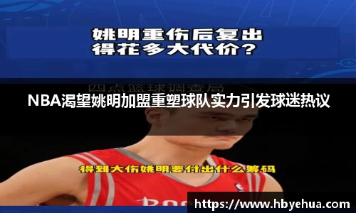 NBA渴望姚明加盟重塑球队实力引发球迷热议